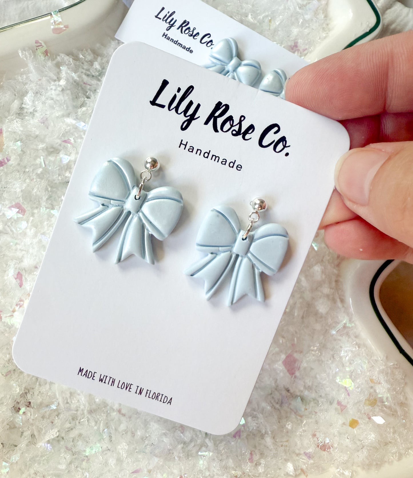 Ice Blue Bows