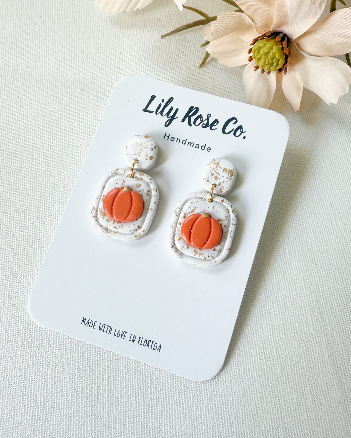 Fall Pumpkin Dangles