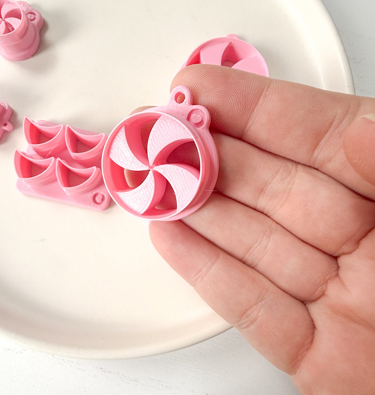 Peppermint Swirl Clay Cutter