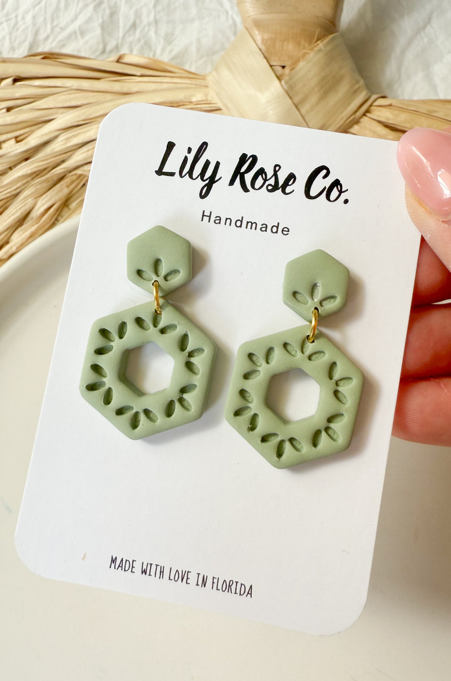 Sage Green Earrings
