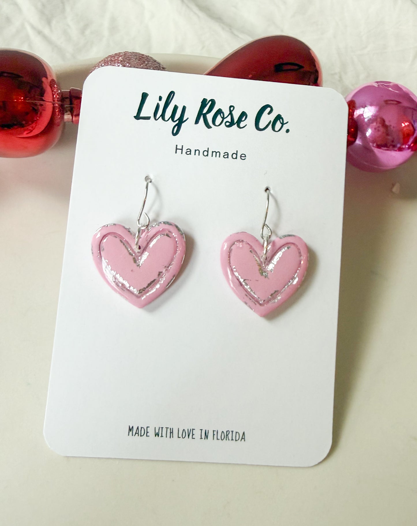 Hearts with Gold and Silver Foil