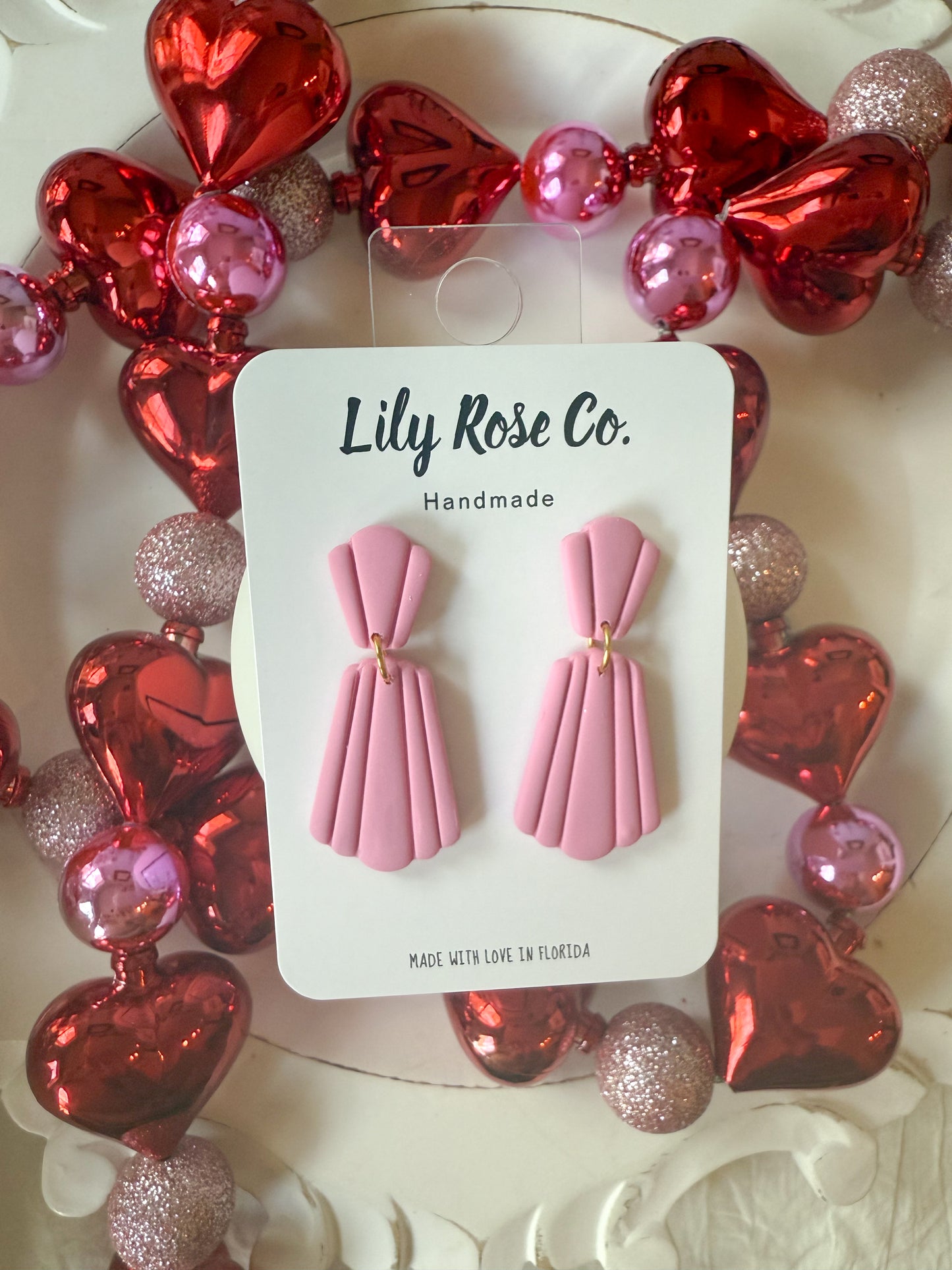 Pink Deco Earrings