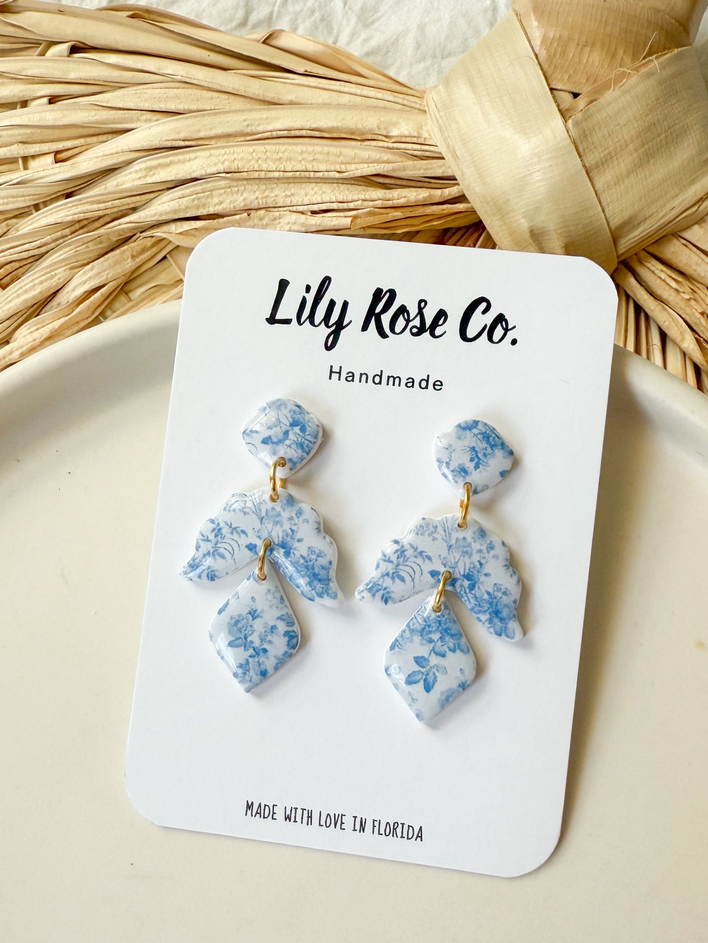 Blue Porcelain Floral