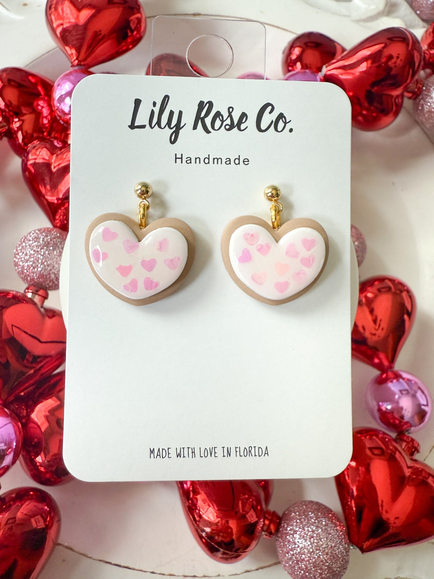 Valentines Cookie Earrings