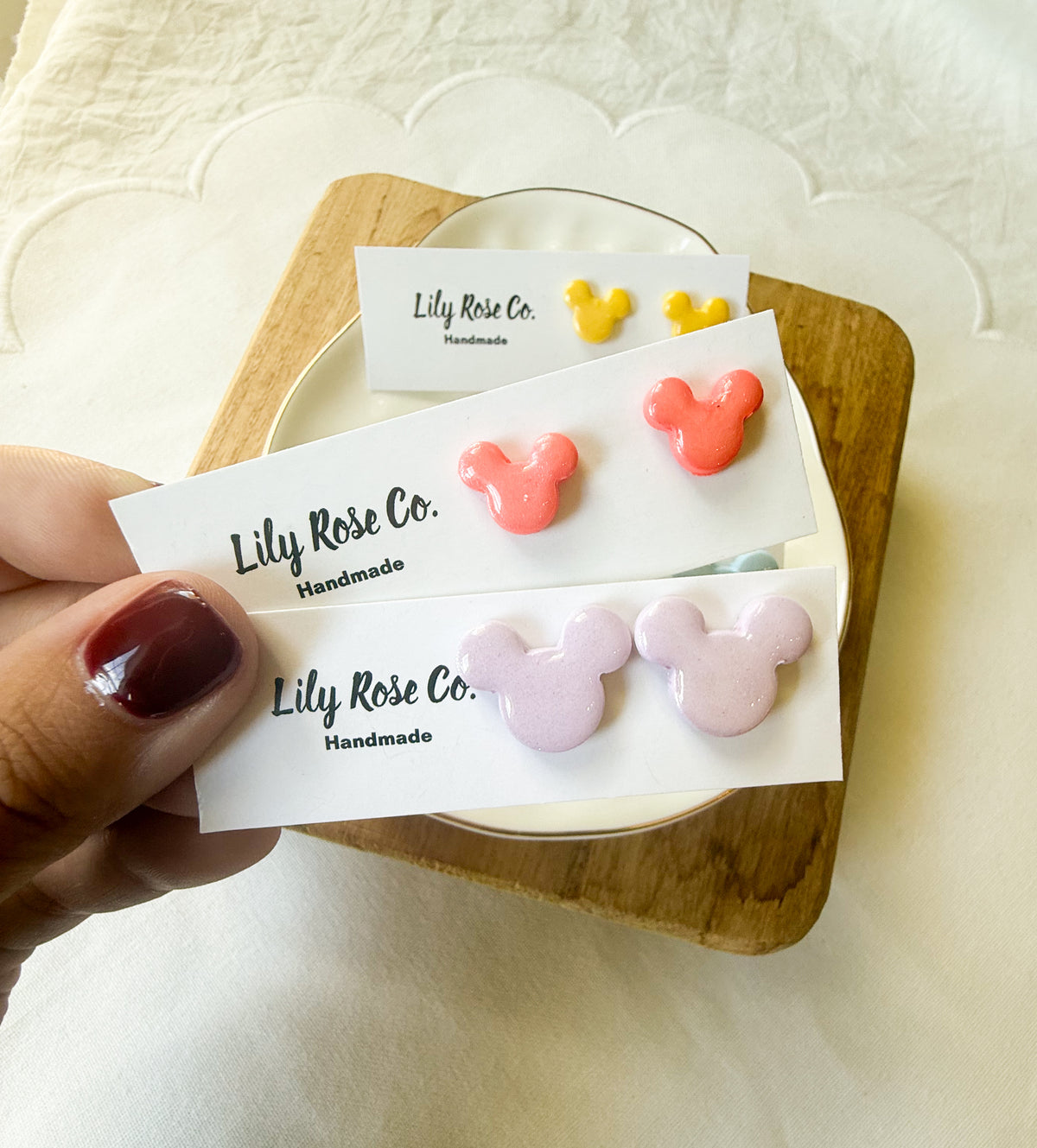 Mouse Studs pastels