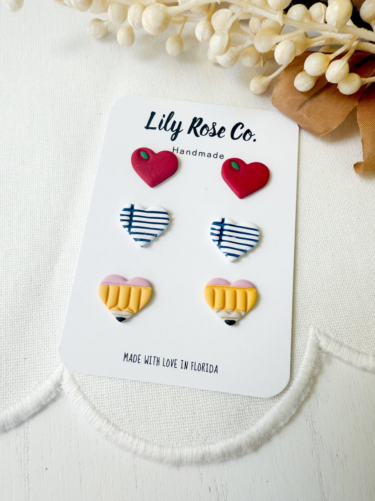 Heart Teacher Earrings