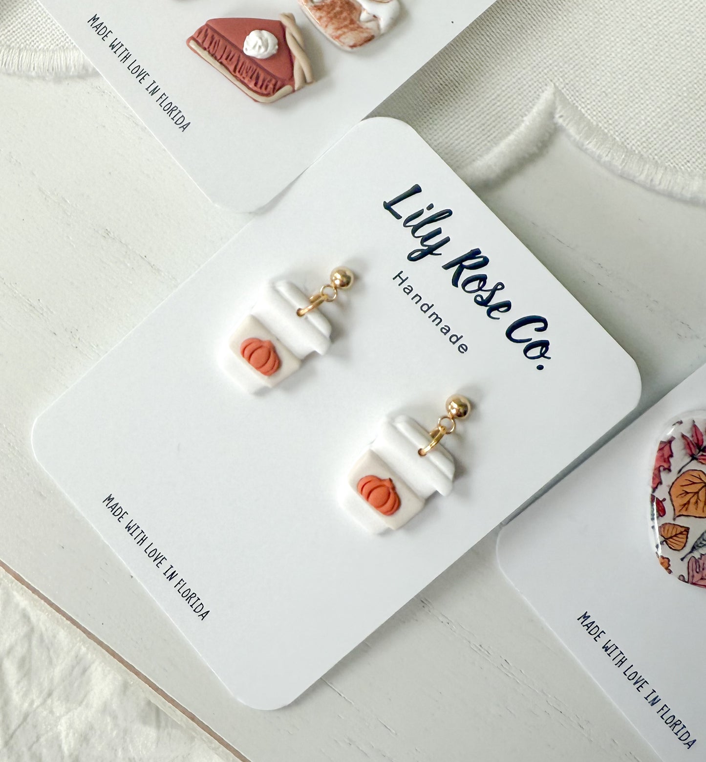 Pumpkin Coffee Cup Dangle