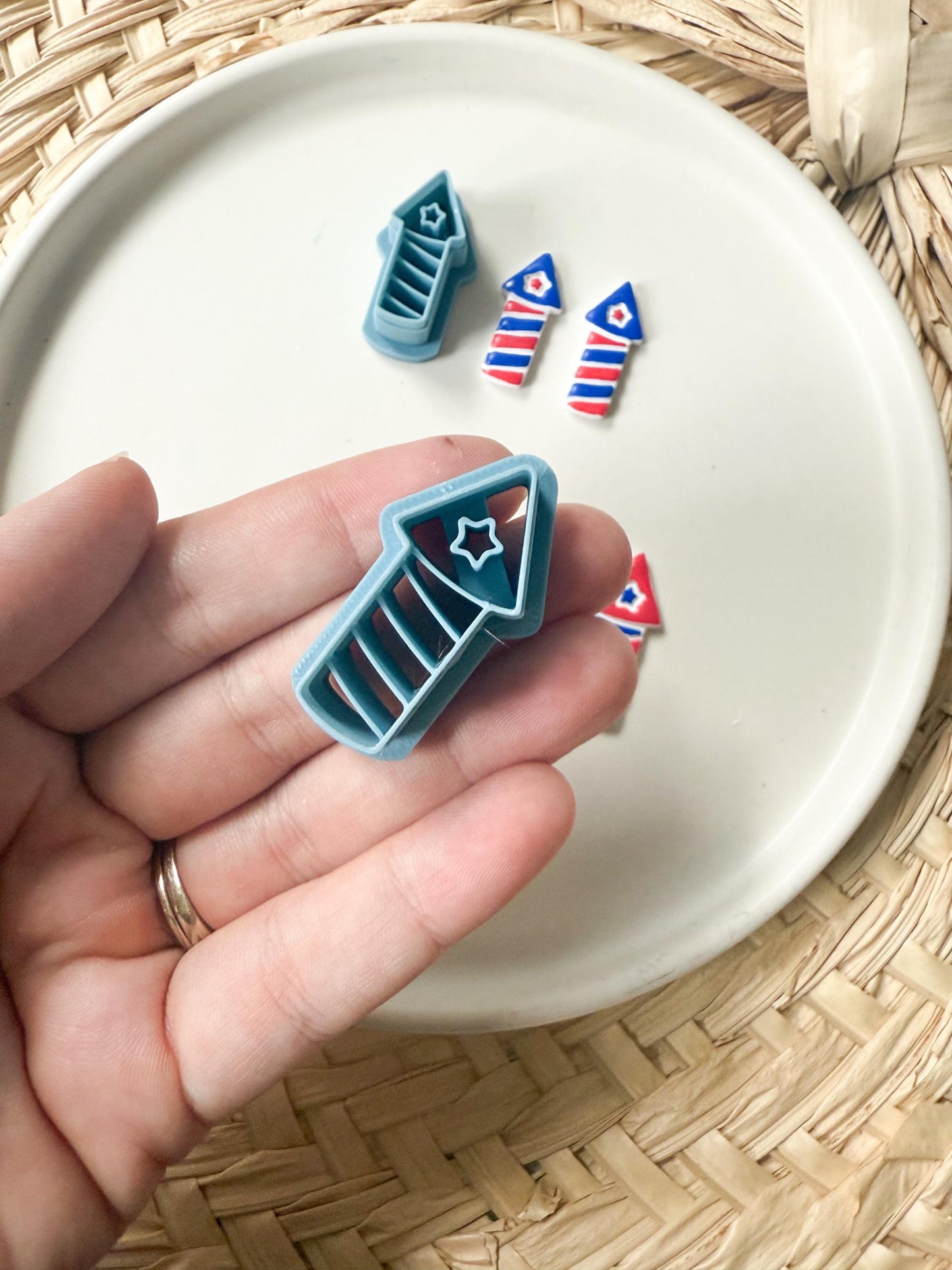 Firework Clay Cutter /Clay Cutters / USA / Fourth Of July Cutter