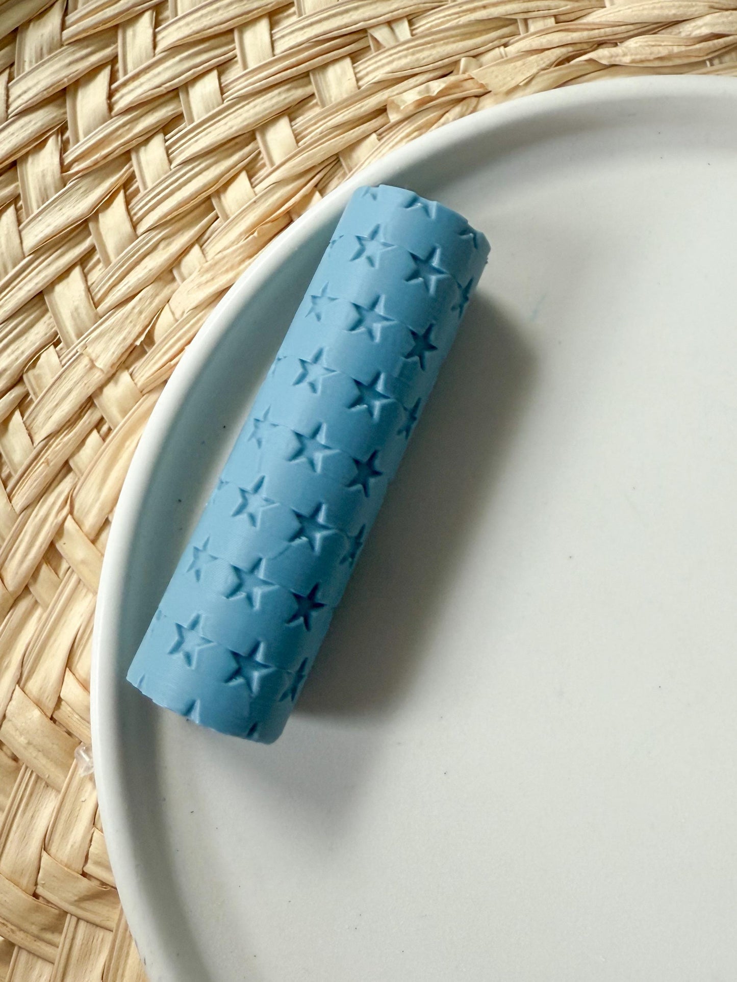Star Texture Roller / Fourth of July Print / Stars / Texture Roller for Clay