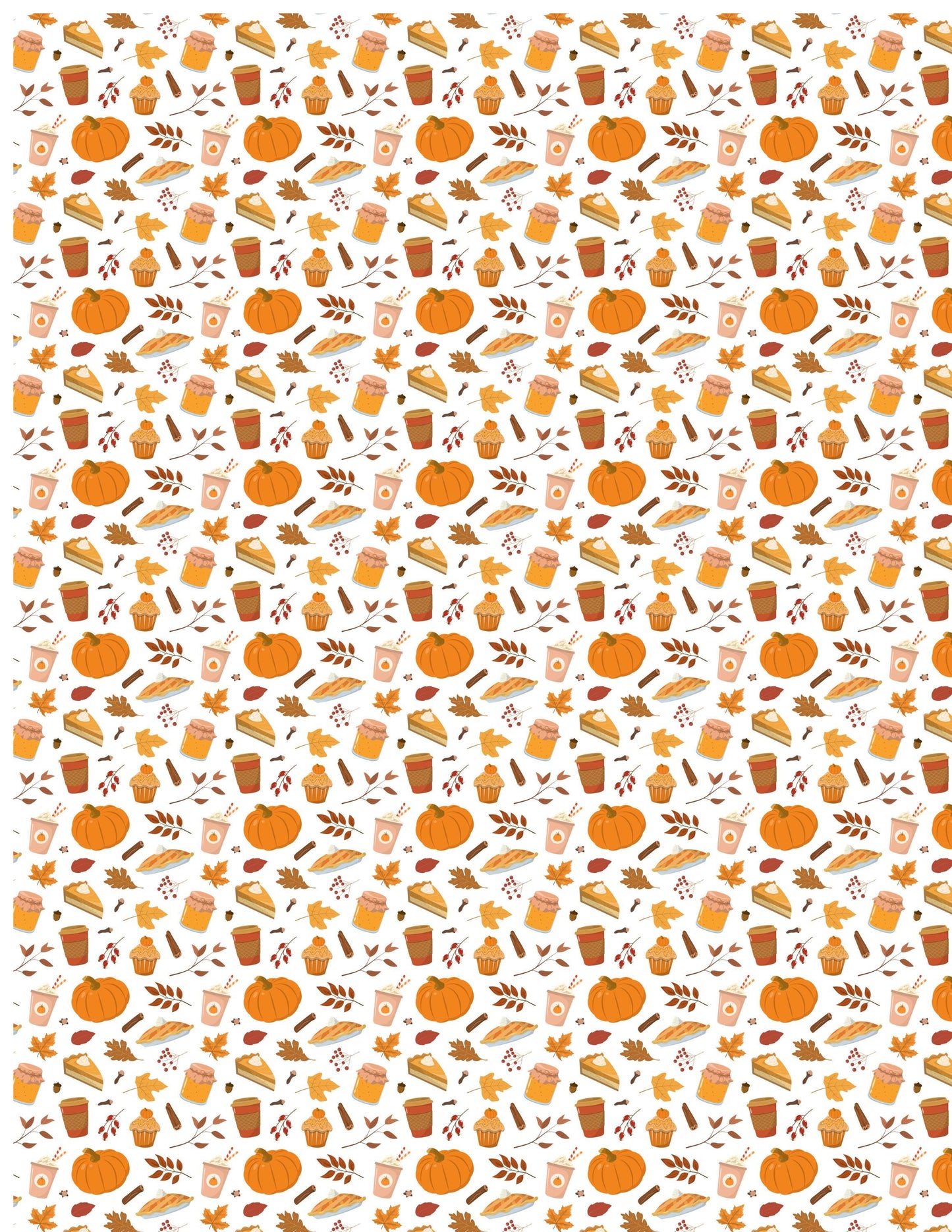 Fall Food Print / Transfer Sheets / Clay Transfer Sheets