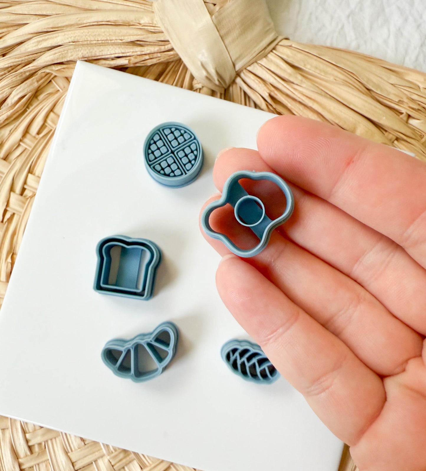 Breakfast Foods Clay Cutter /Clay Cutters / Bacon and Eggs / Croissant