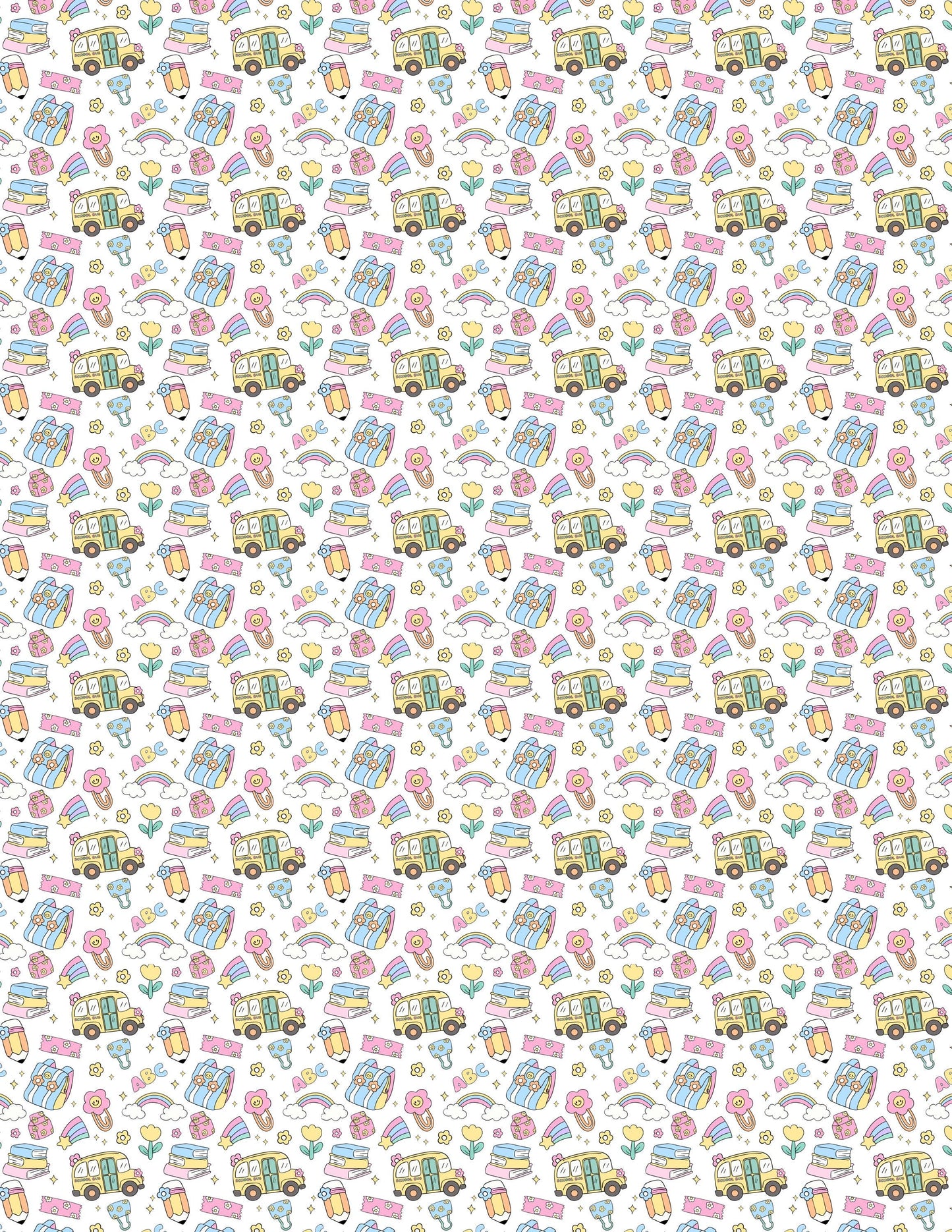School Pattern Print / Transfer Sheets / Clay Transfer Sheets