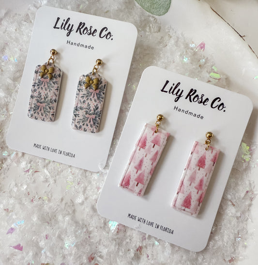 Holiday Print Earrings