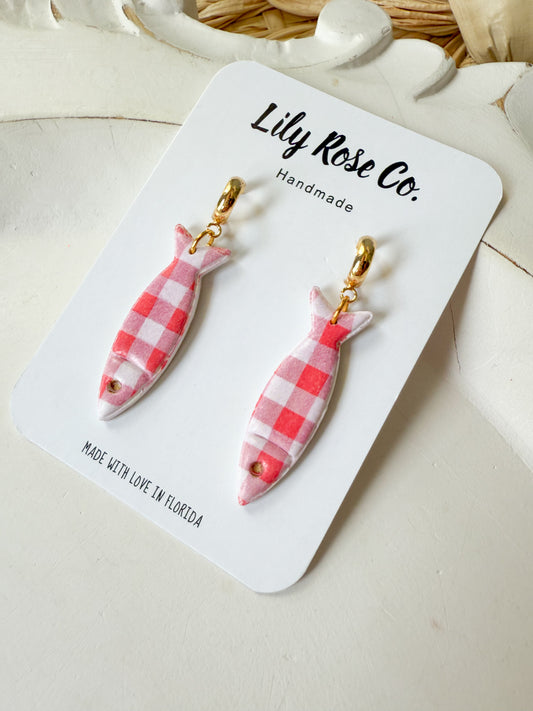 Red Gingham Fish