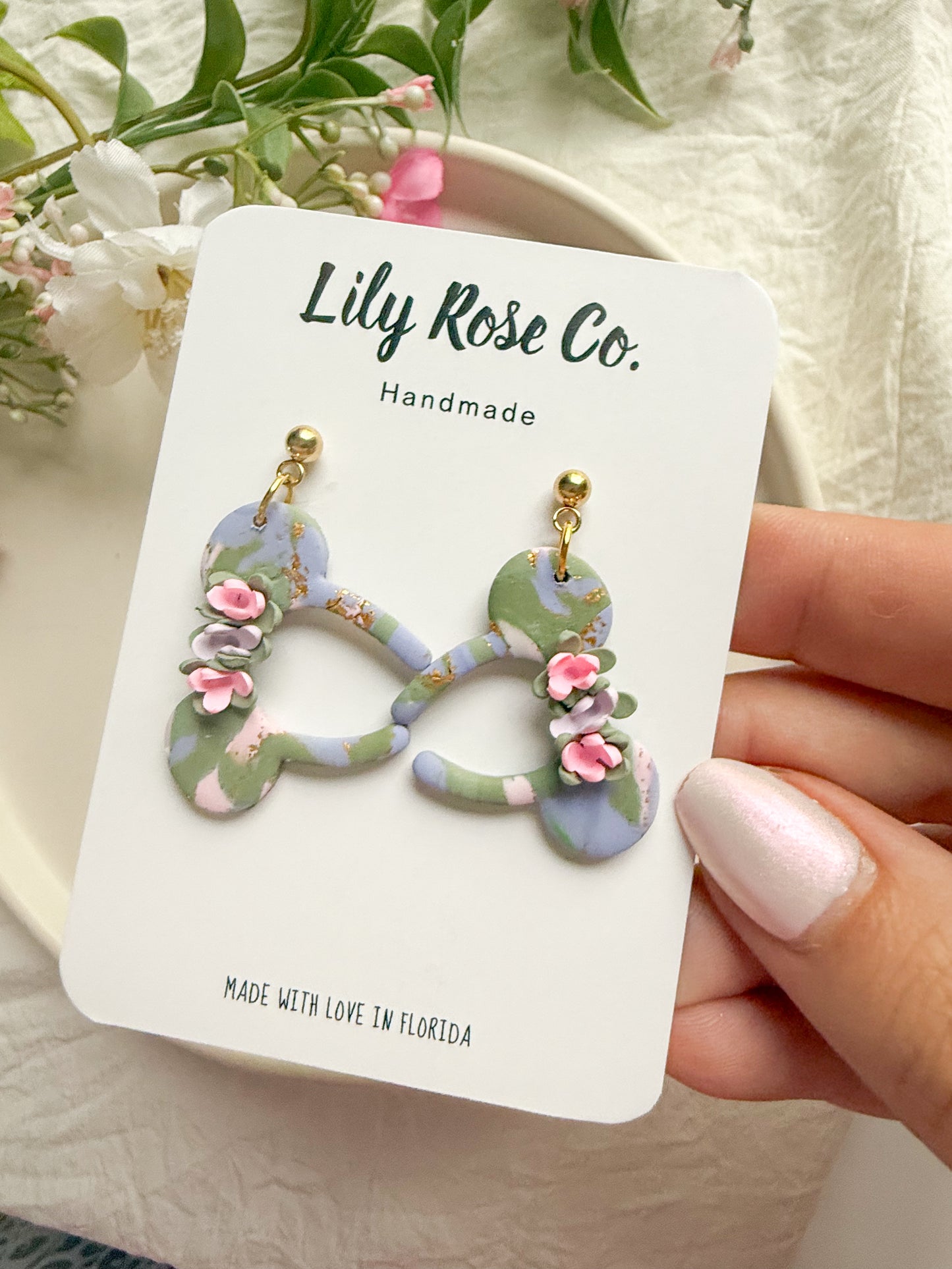 Mouse Ears With Florals