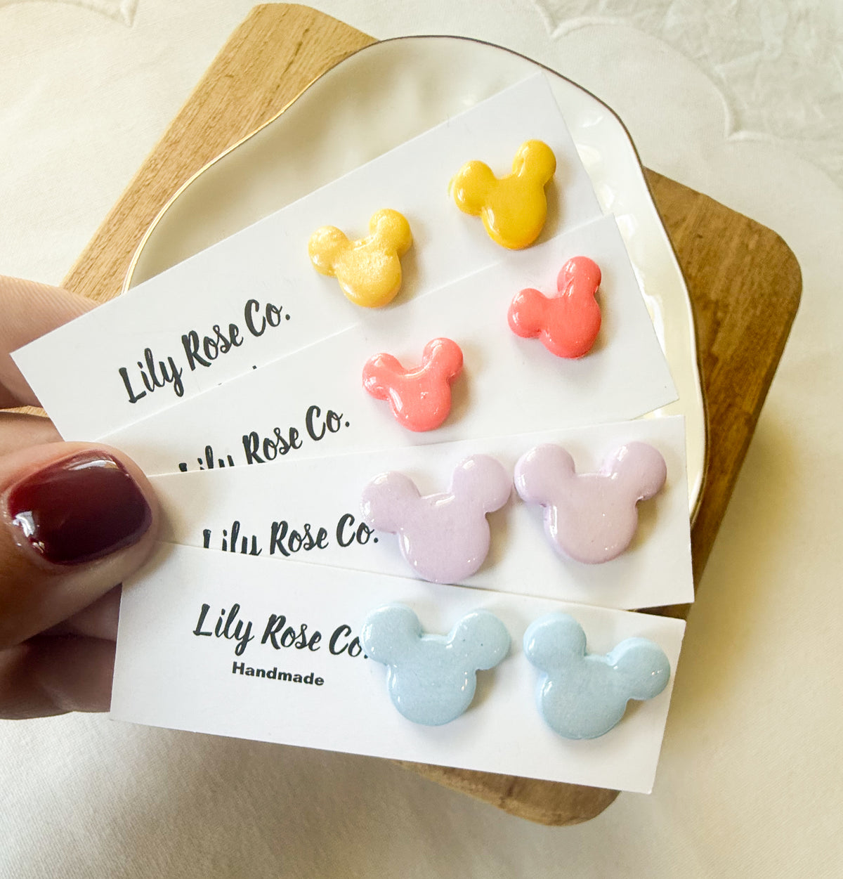 Mouse Studs pastels