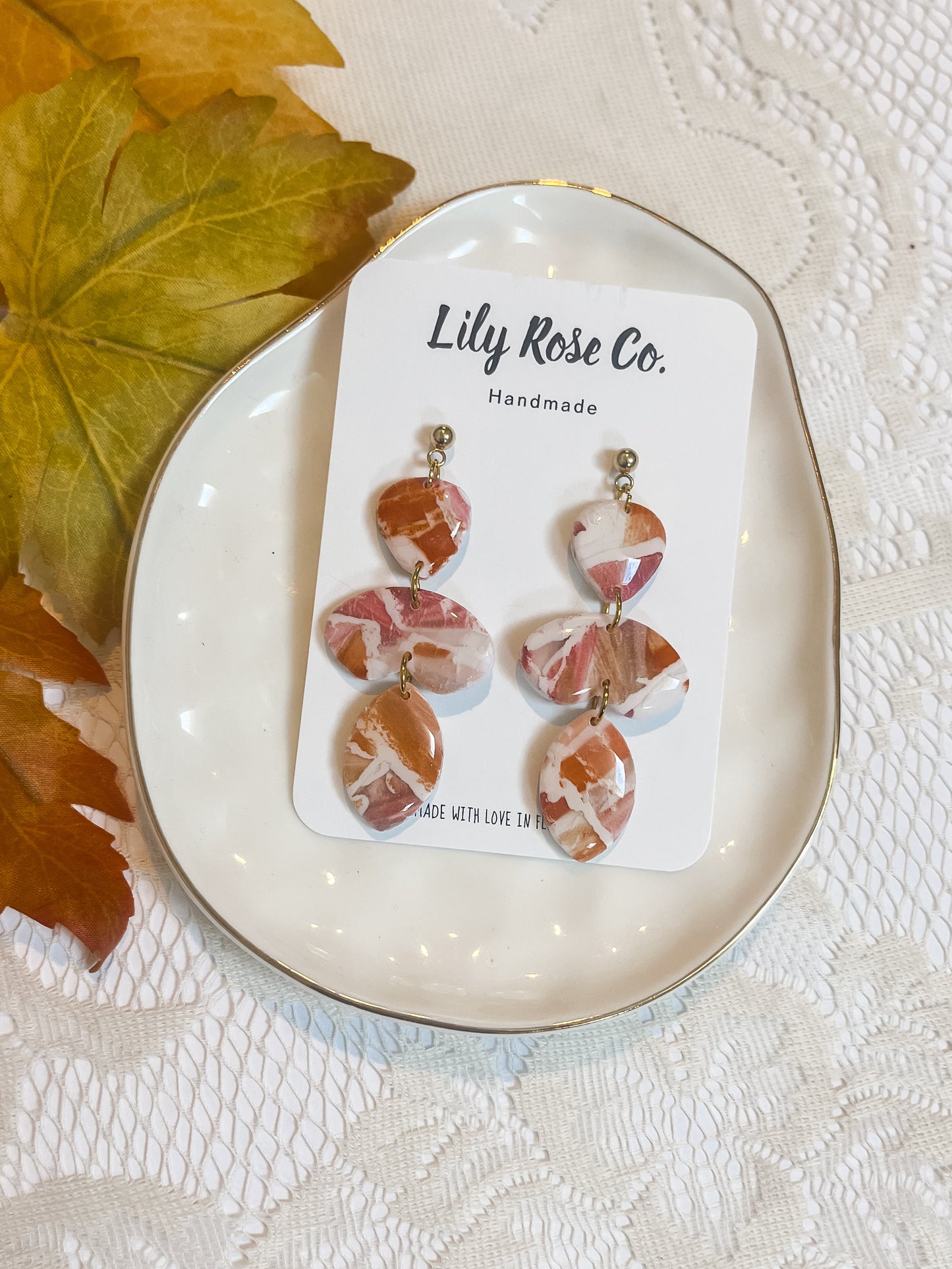 Fall Watercolor Dangles