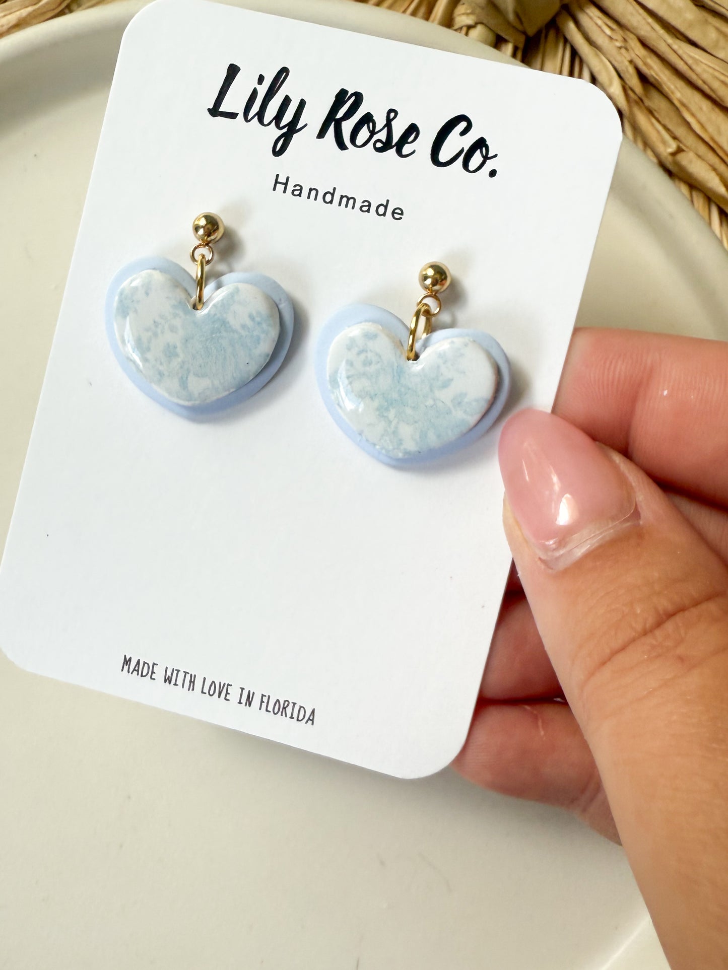 Porcelain Blue Floral Print