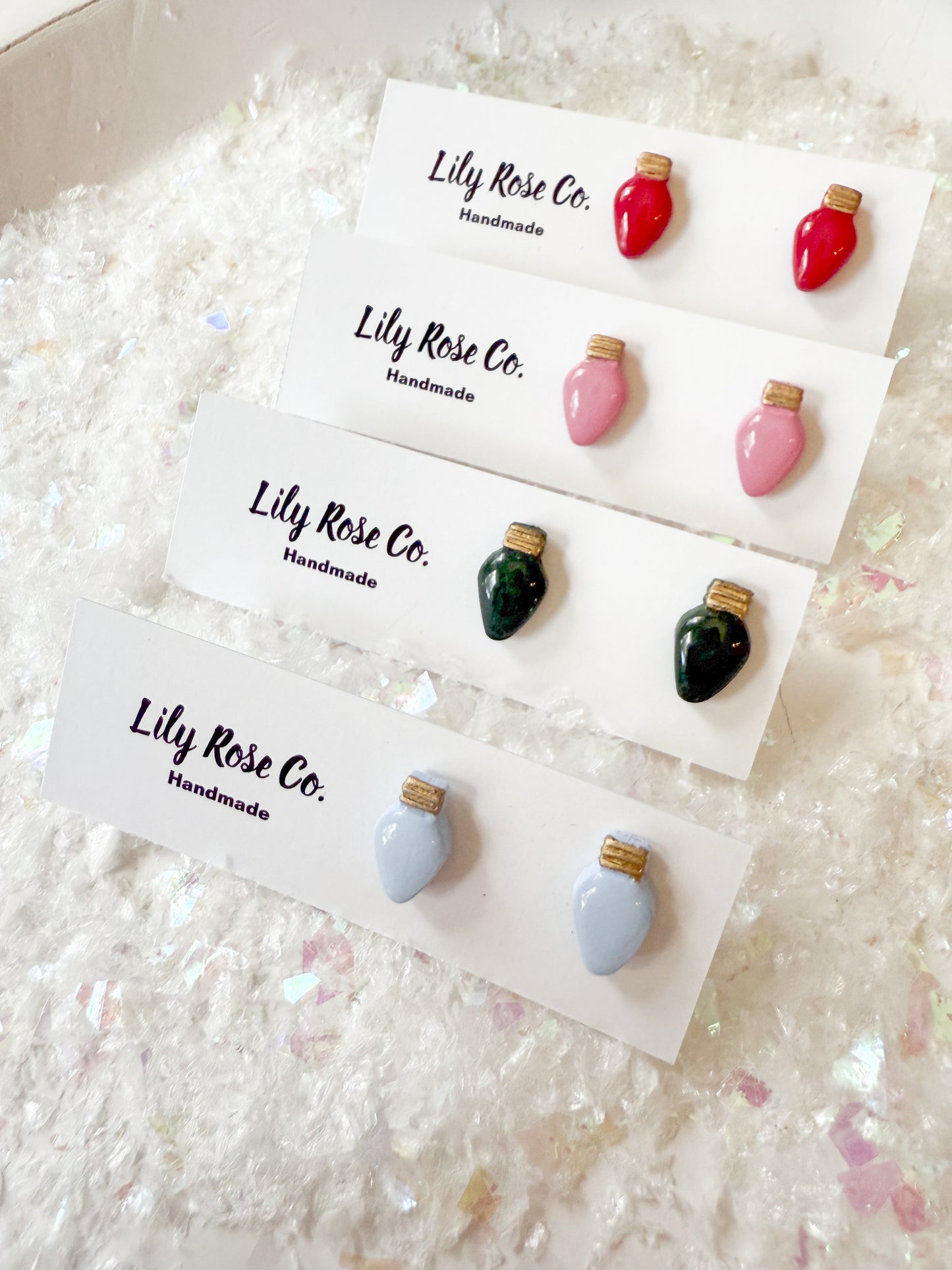 Christmas Bulb Studs