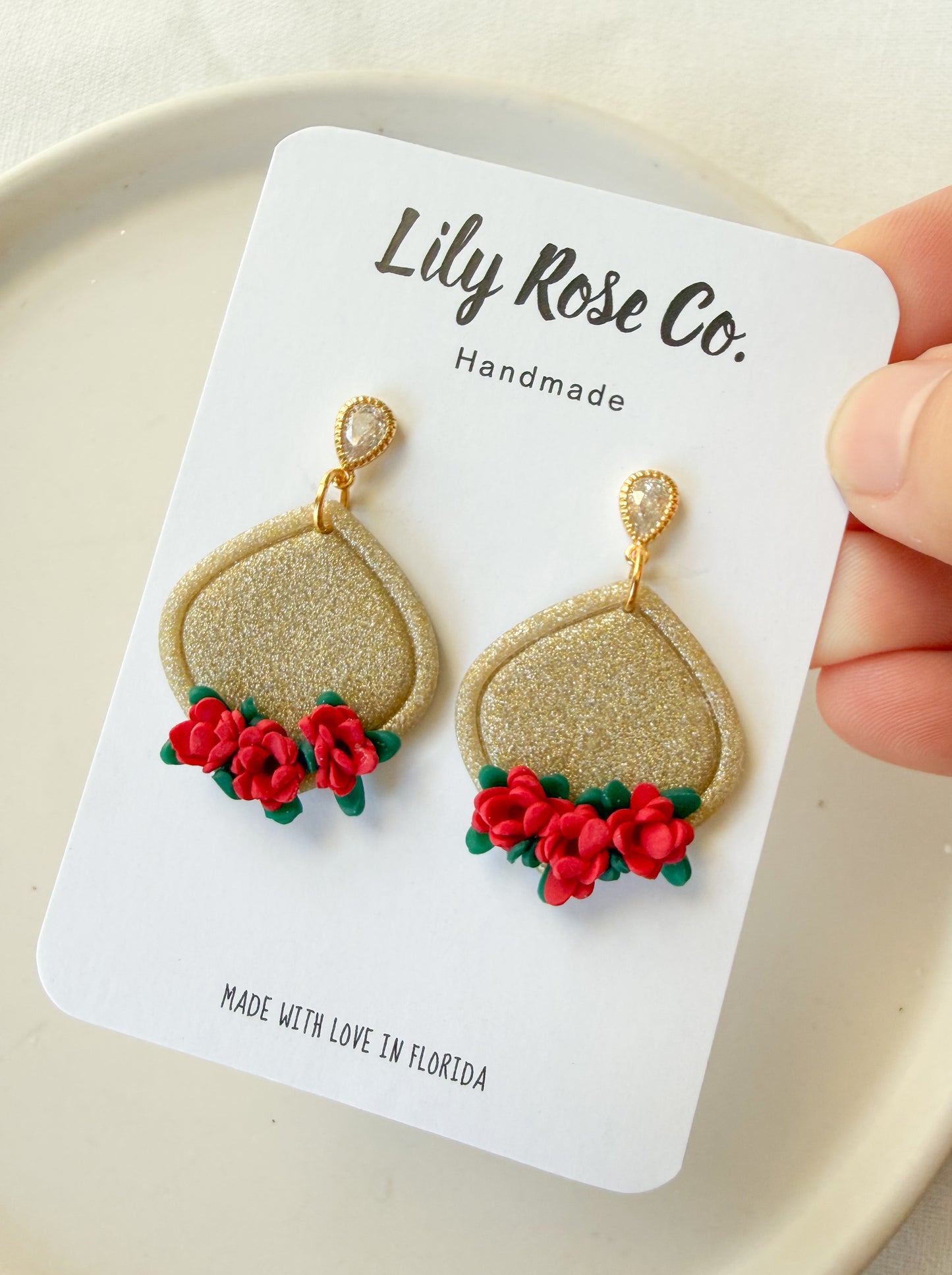 Princess Inspiration  - Gold and Red Flowers
