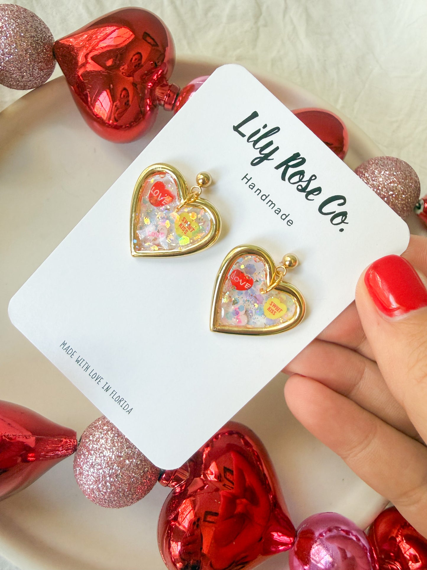 Conversation Heart Earrings