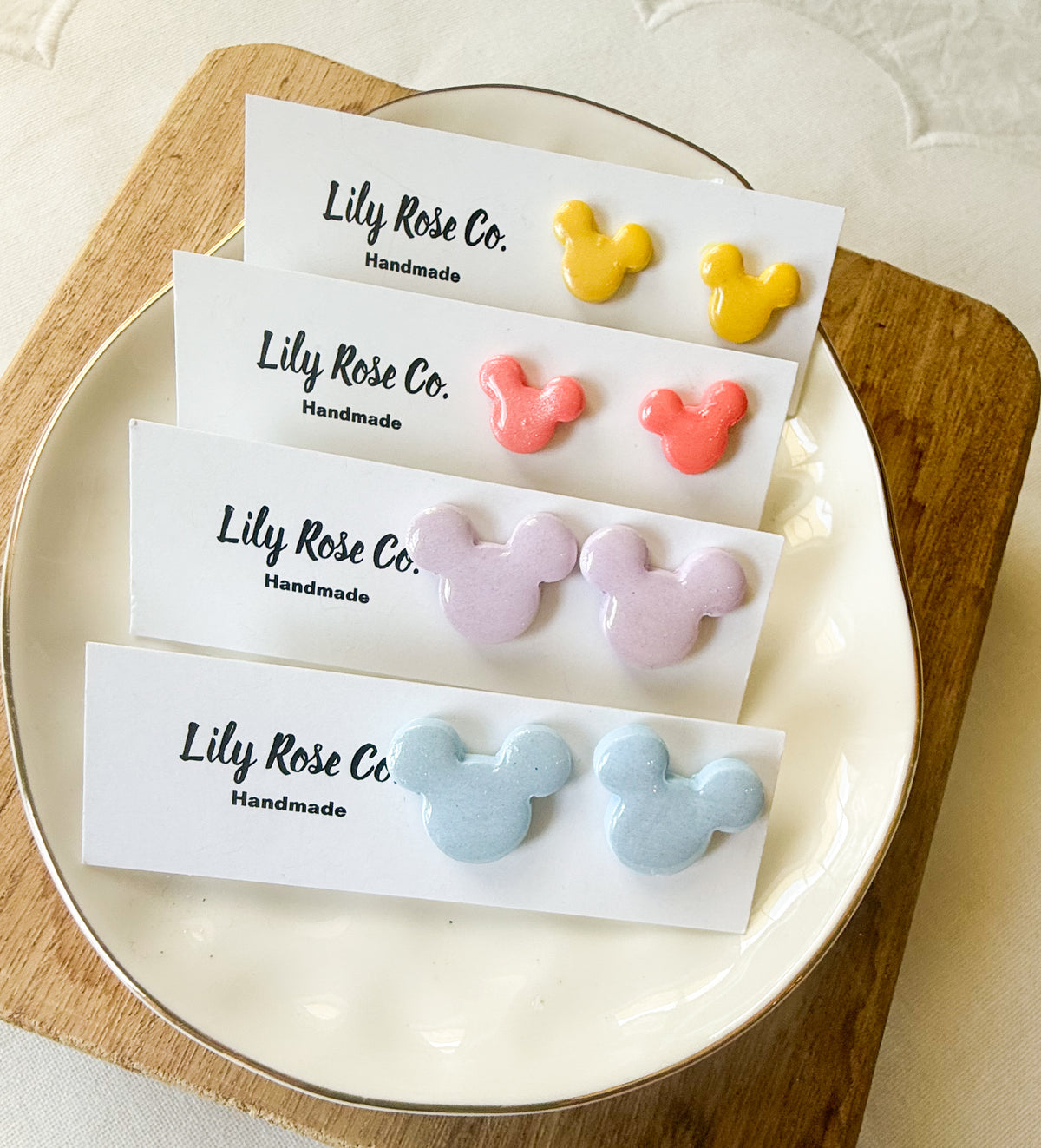 Mouse Studs pastels