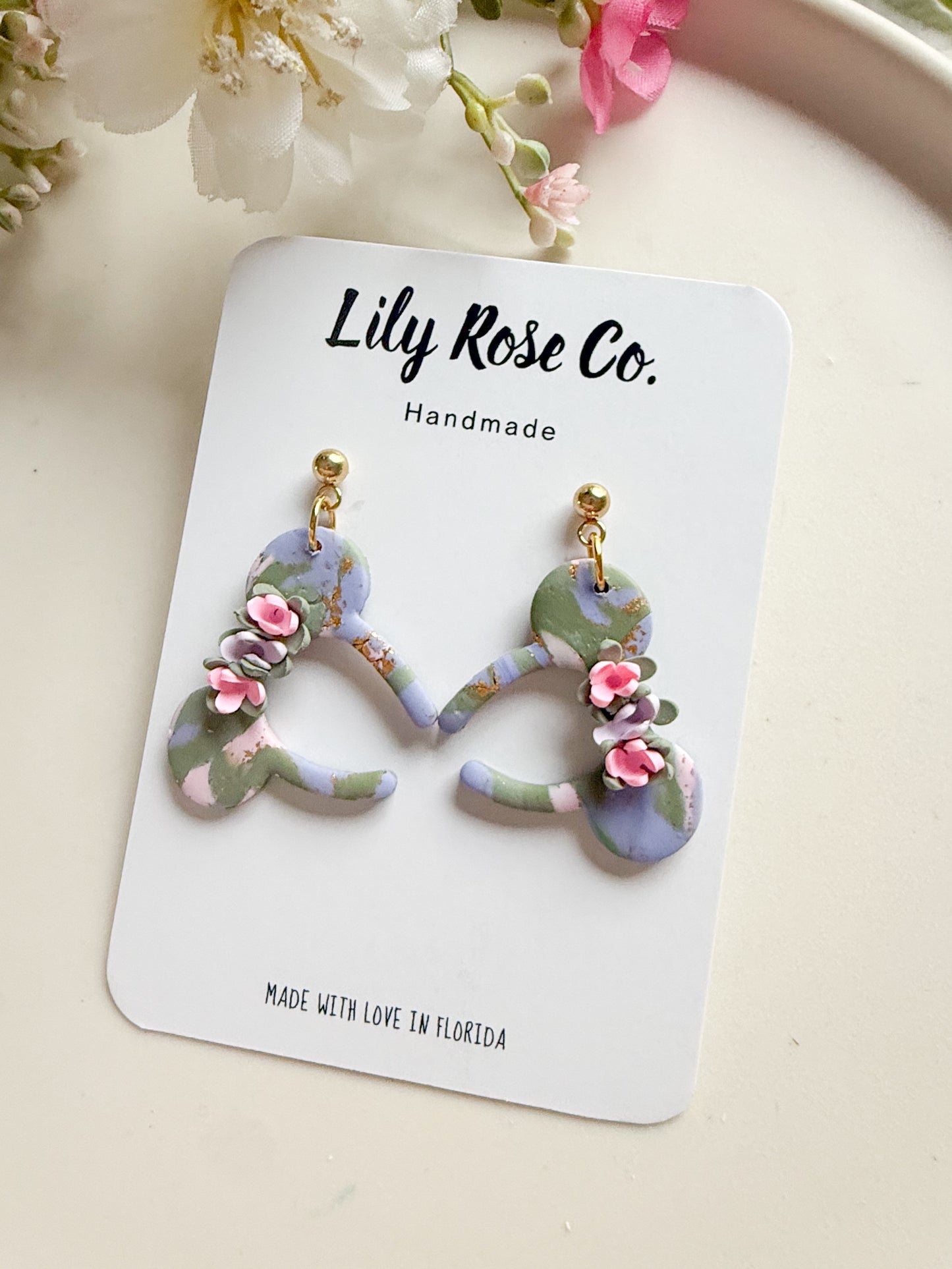 Mouse Ears With Florals