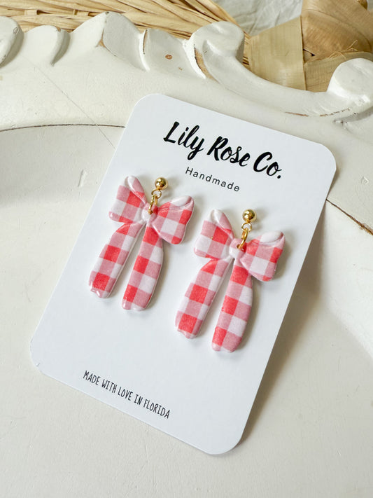 Red Gingham Bows