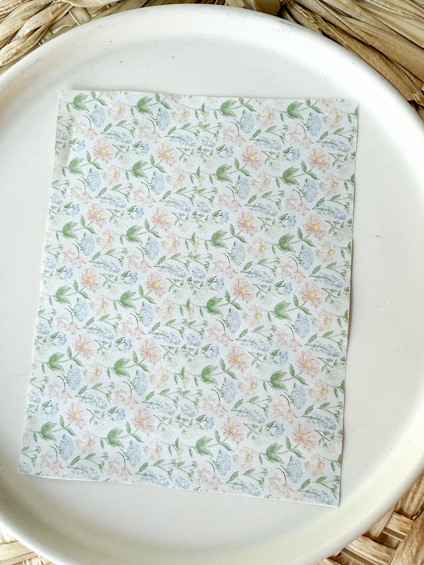 Floral Clay Transfer Sheets 09