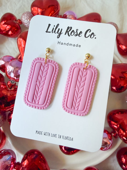 Textured Rectangles ( Pinks)