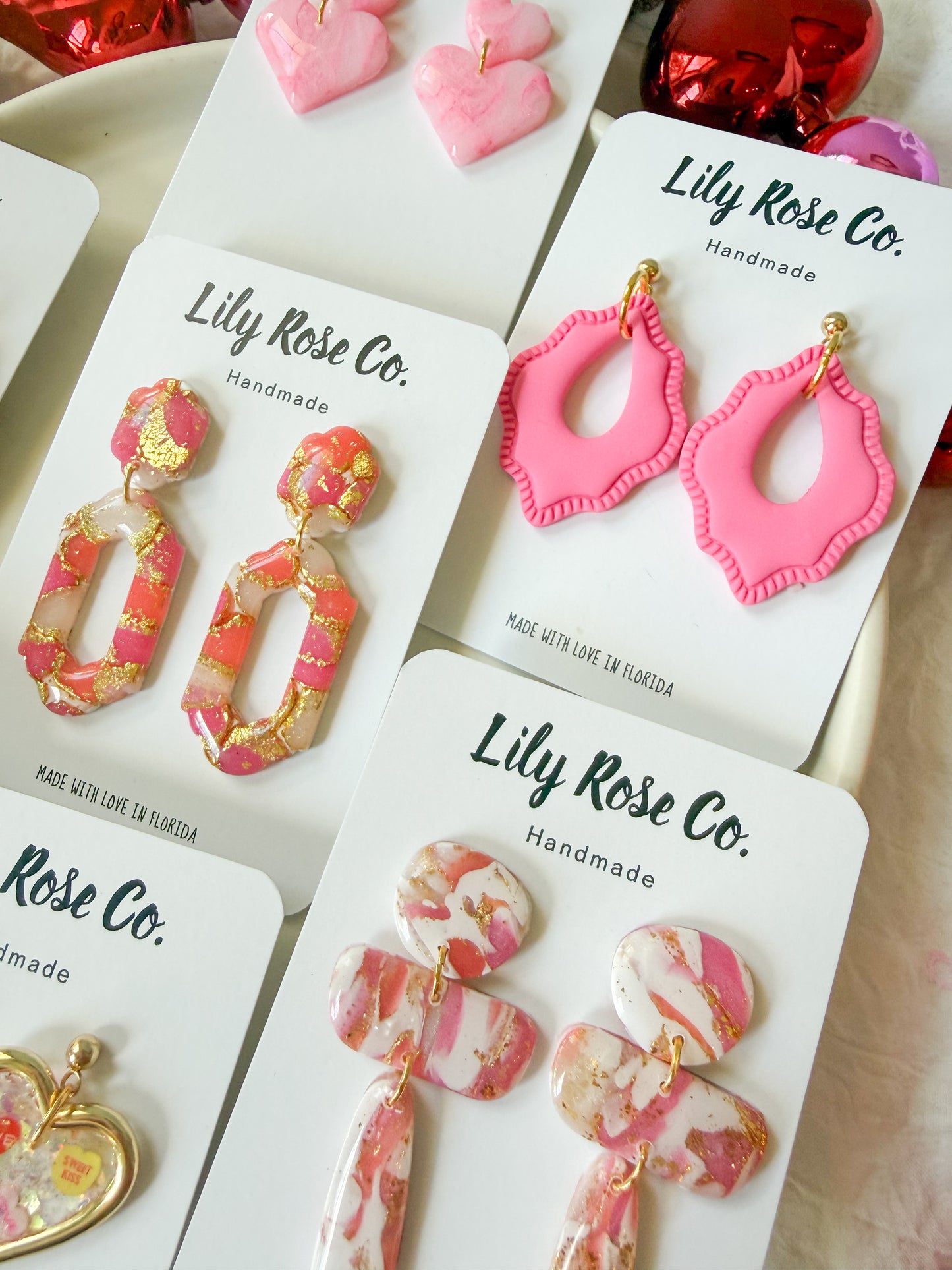 Valentines Stone Inspired Earrings