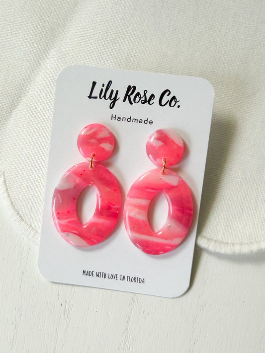 Pink Marble Mix Ovals