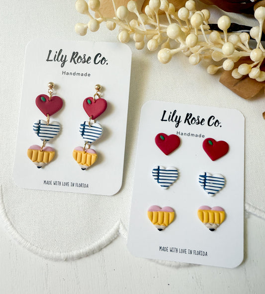 Heart Teacher Earrings