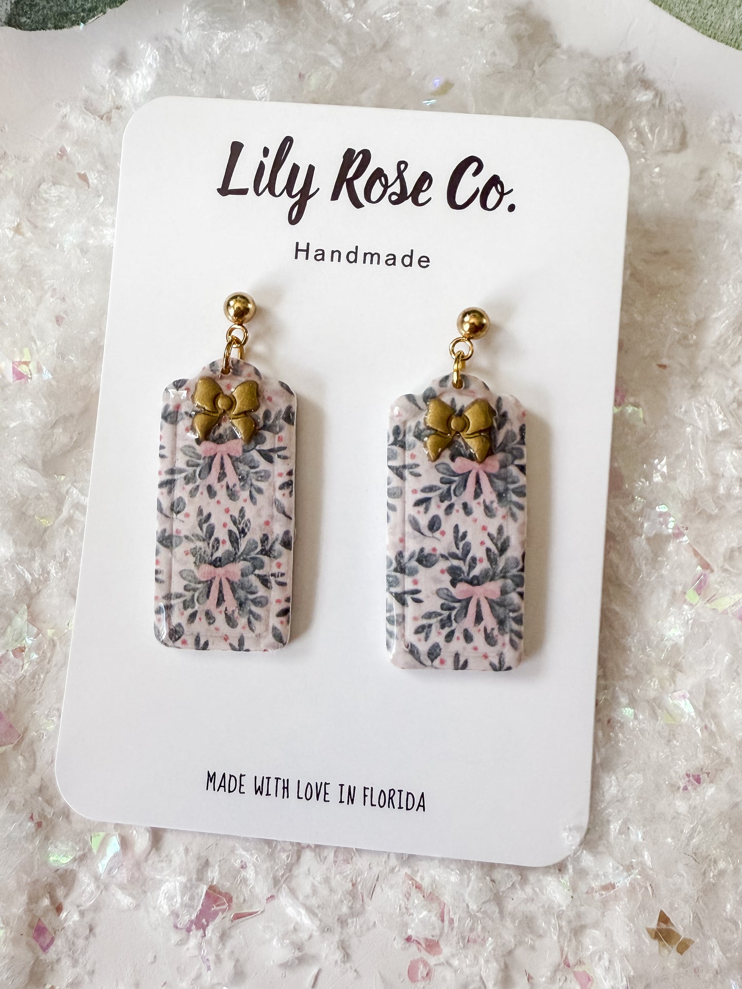 Holiday Print Earrings