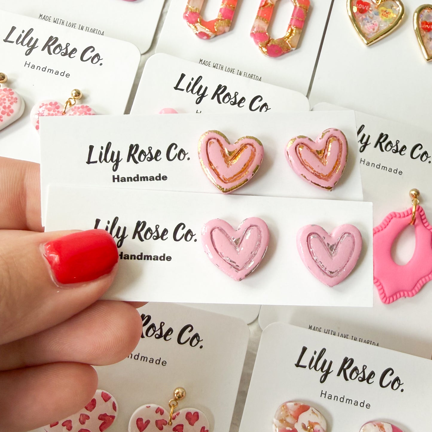 Hearts with Gold and Silver Foil