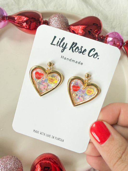 Conversation Heart Earrings