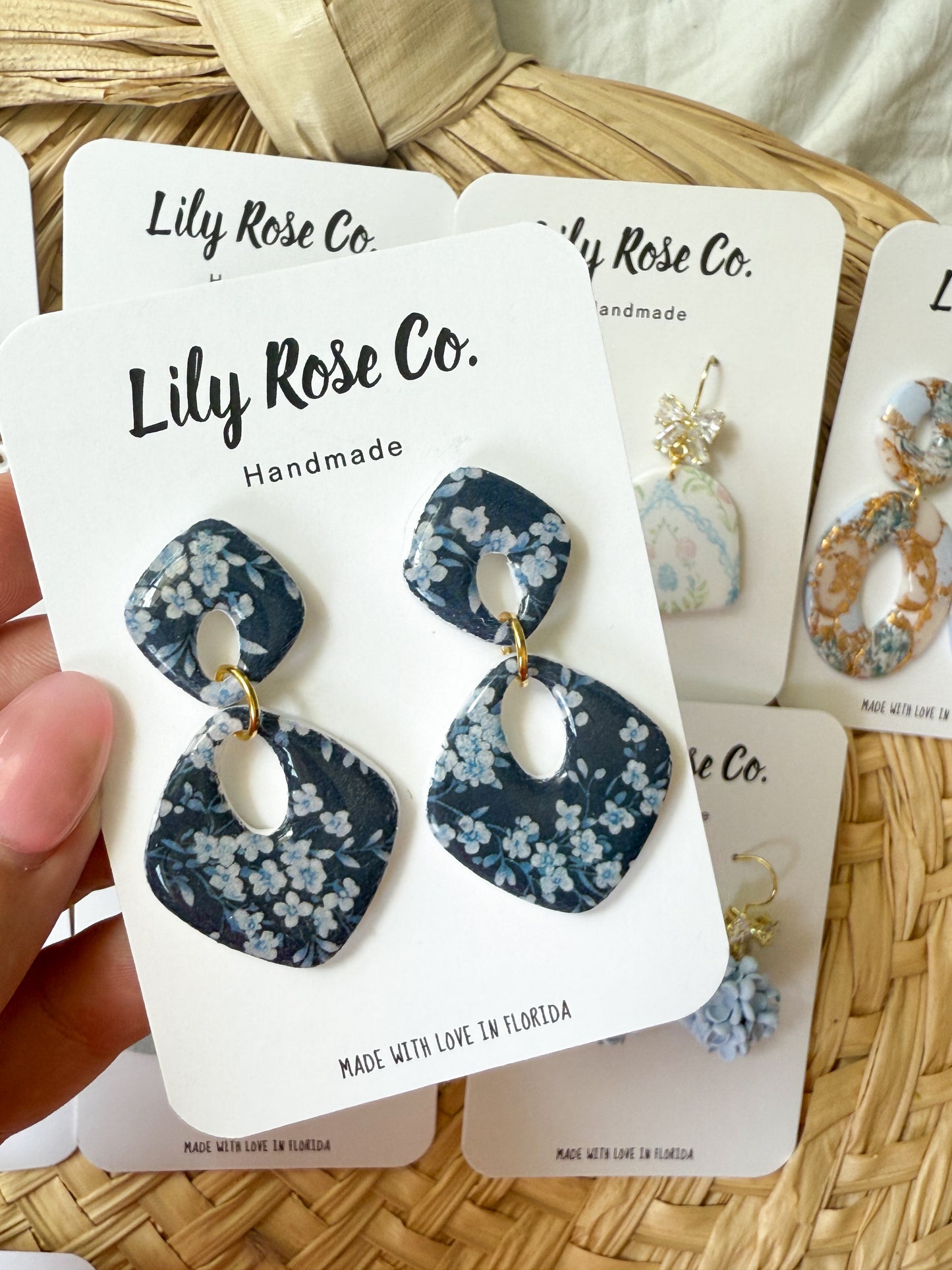 Navy Blue Floral