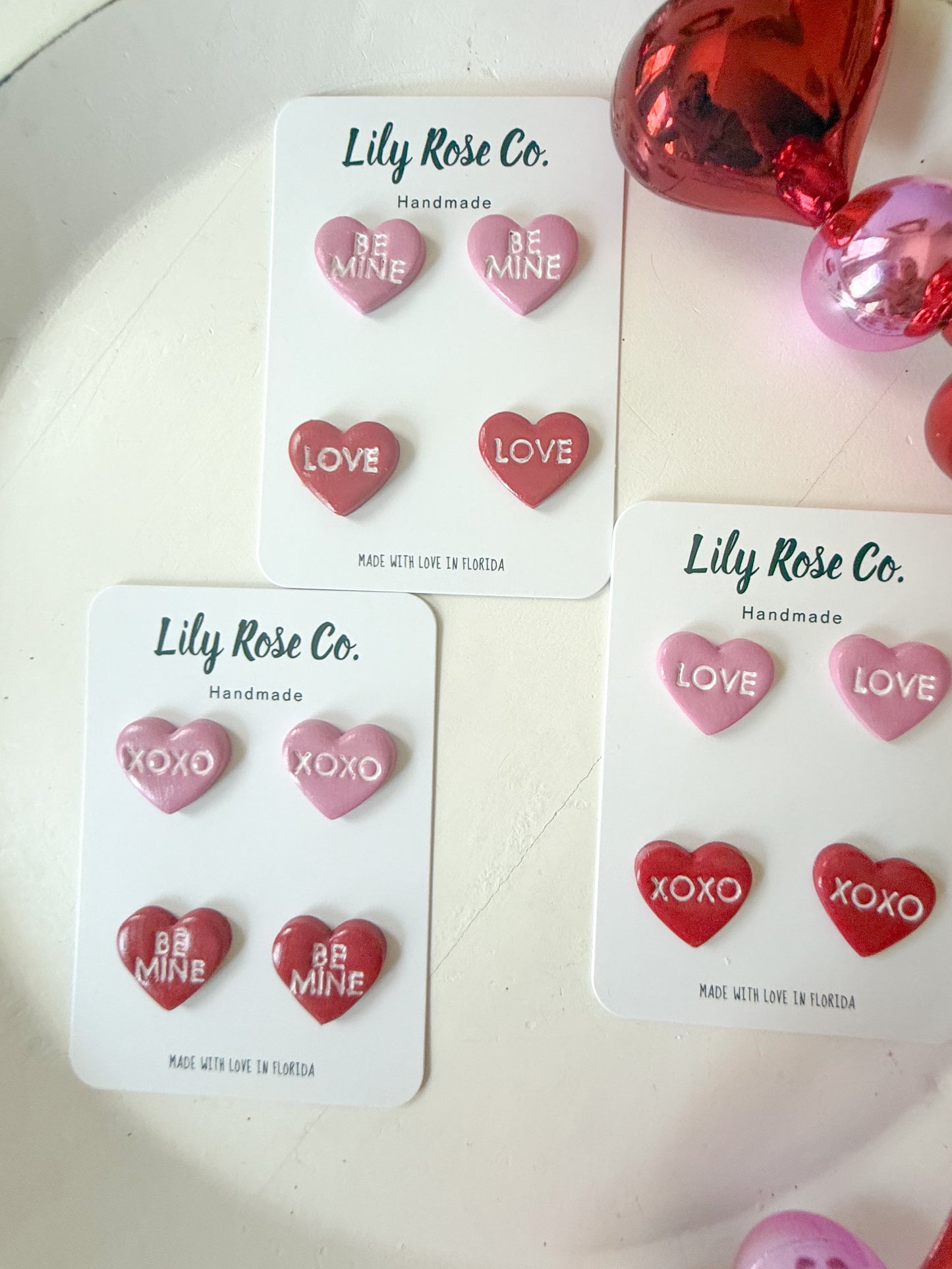 Convo Heart Studs