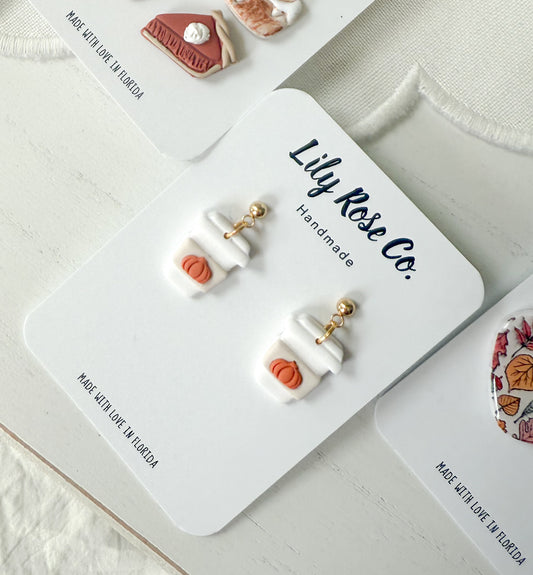 Pumpkin Coffee Cup Dangle