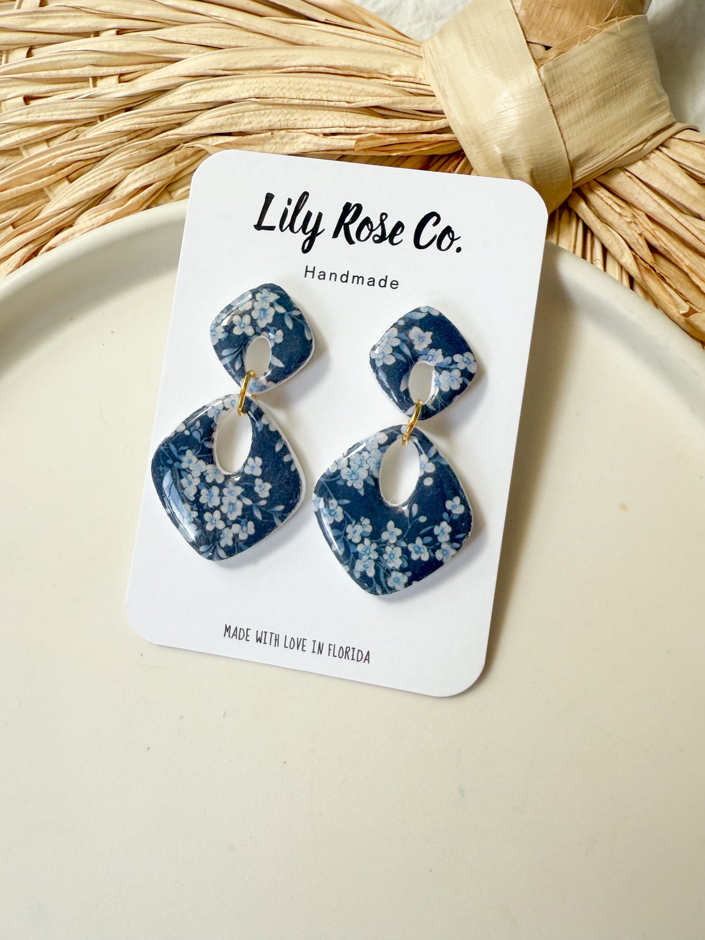 Navy Blue Floral