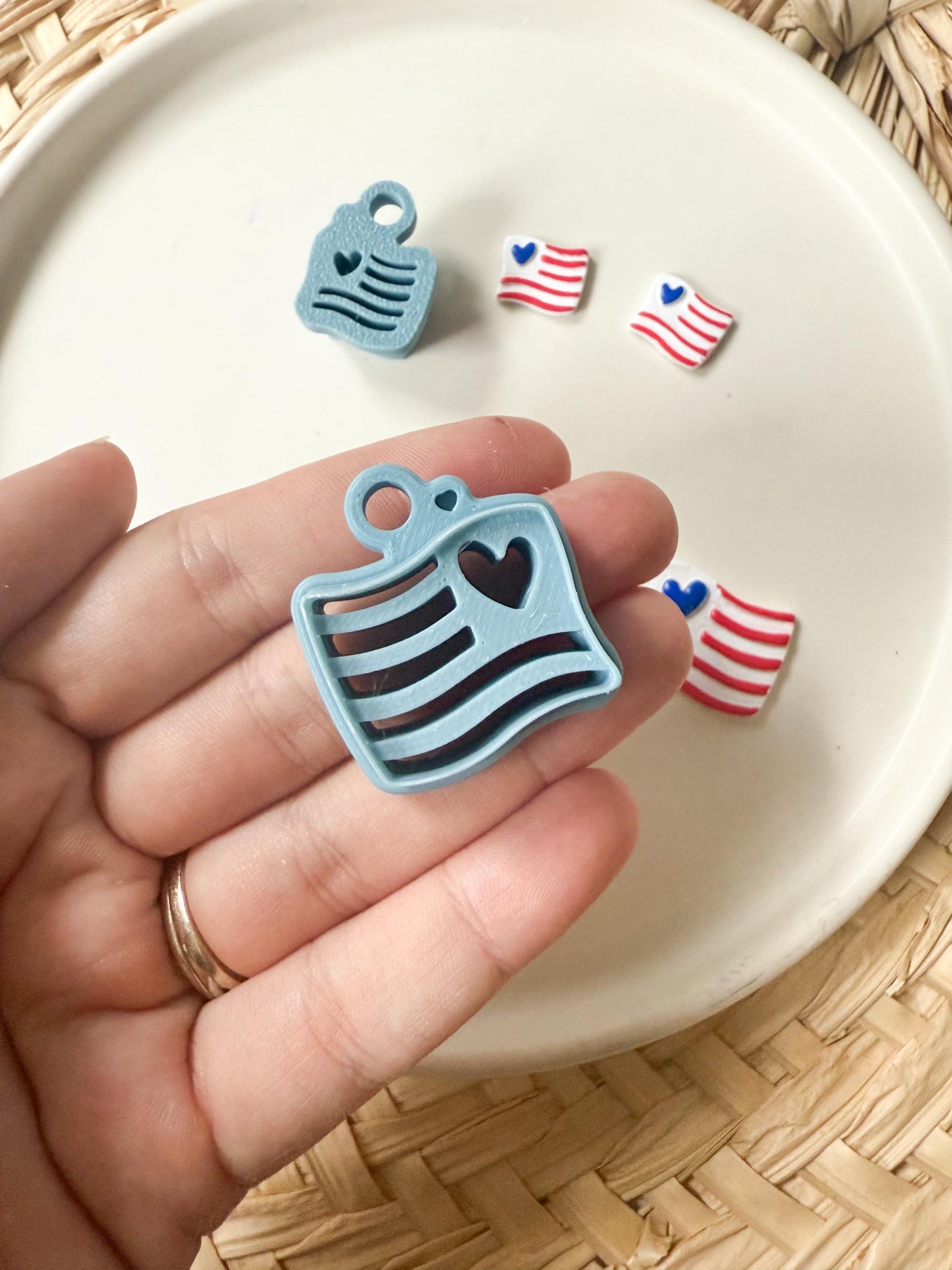 Flag Clay Cutter /Clay Cutters / USA / Fourth Of July Cutter