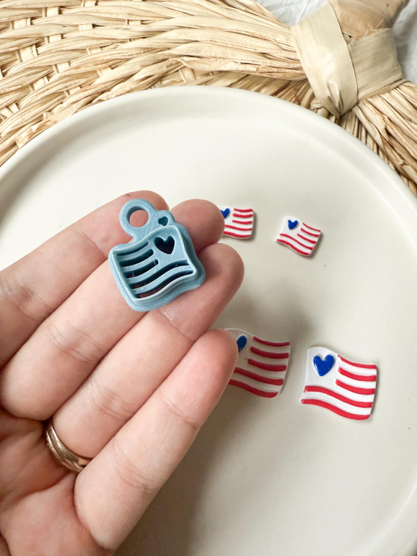 Flag Clay Cutter /Clay Cutters / USA / Fourth Of July Cutter