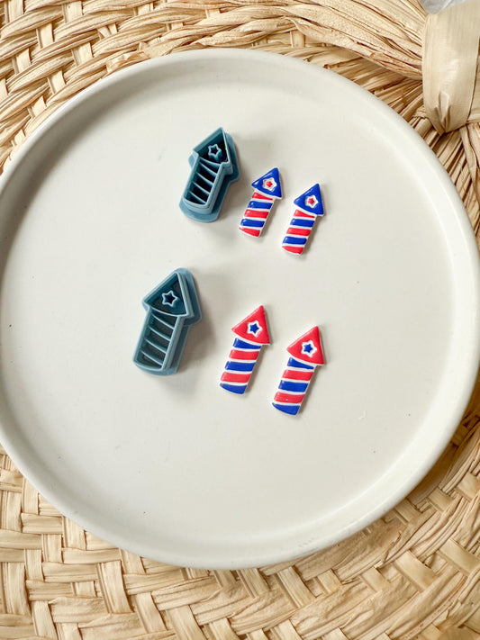 Firework Clay Cutter /Clay Cutters / USA / Fourth Of July Cutter