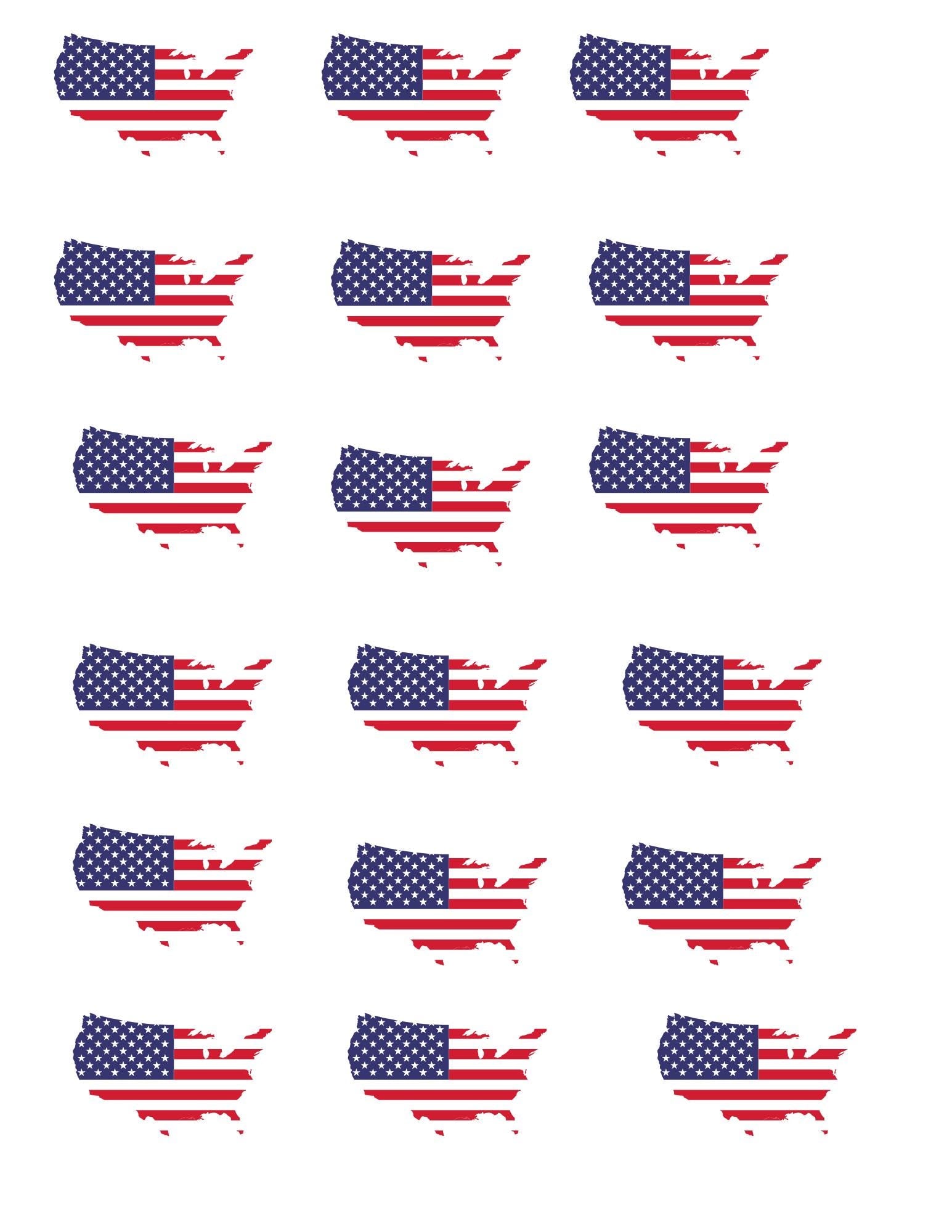 USA Map Clay Cutter / Clay Cutters / USA / Fourth Of July Cutter