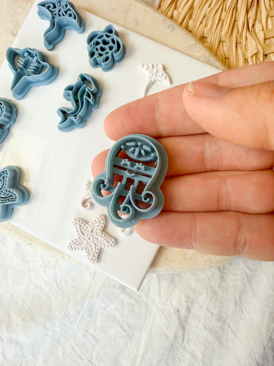 JellyFish Clay Cutter / Clay Cutters / Polymer Clay / Octopus