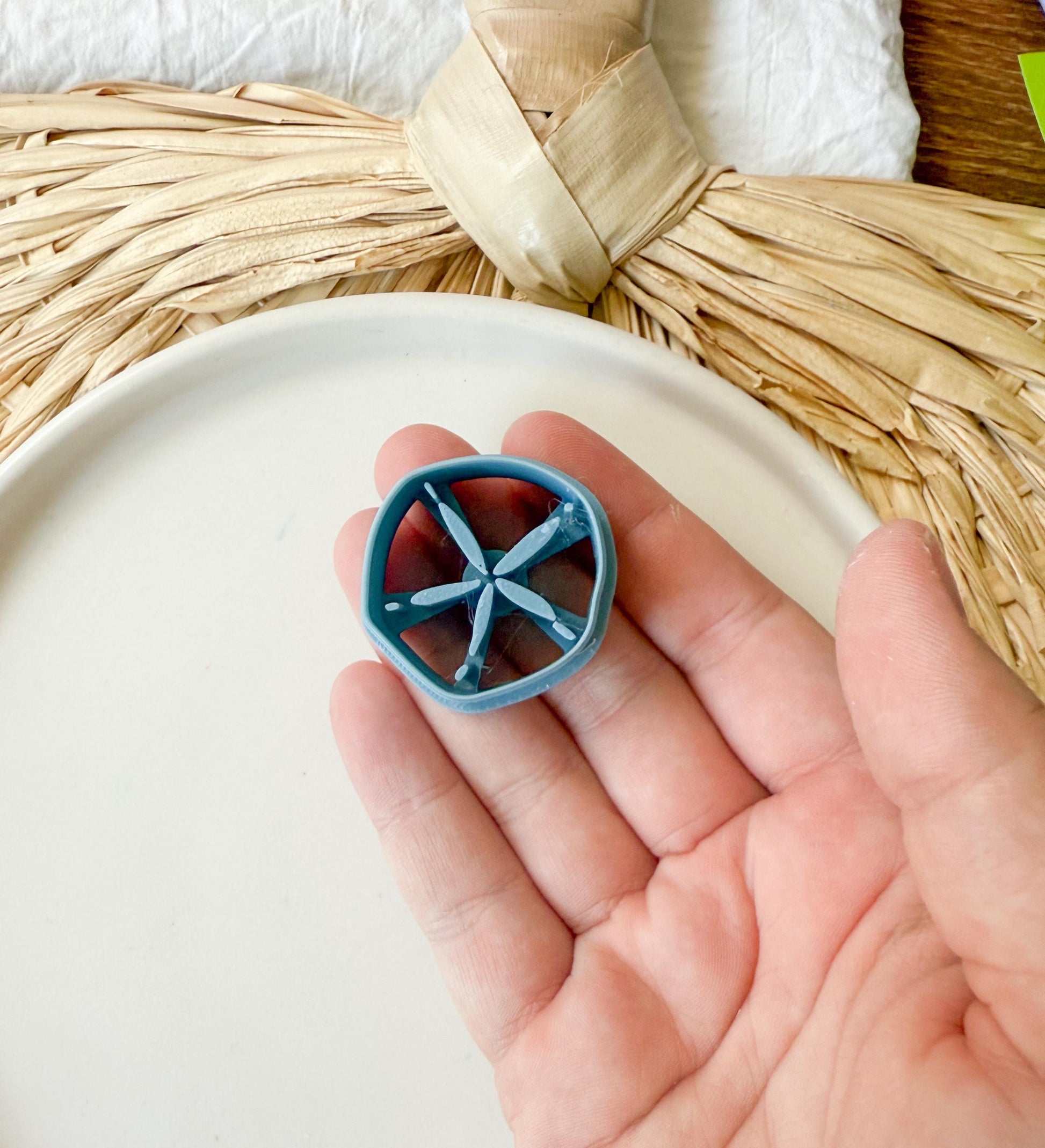 Sand Dollar Shell Clay Cutter / Clay Cutters / Polymer Clay / Shells