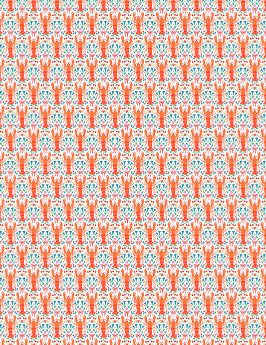 Pretty Lobster Transfer Sheets / Transfer Sheets / Water Clay Transfer Sheets/ Nautical Styles