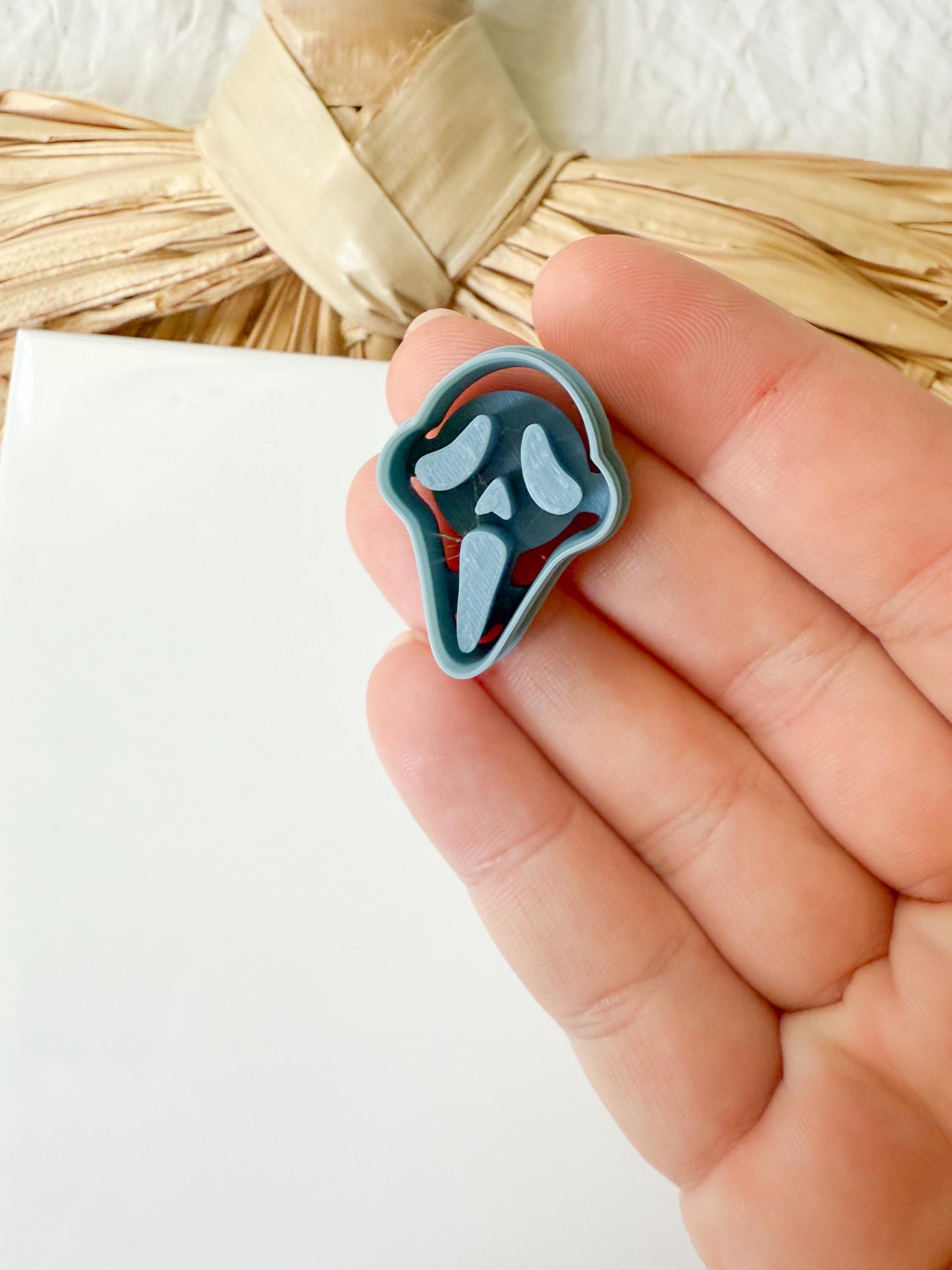 Ghost Face Clay Cutter /Clay Cutters / Halloween Clay Cutters