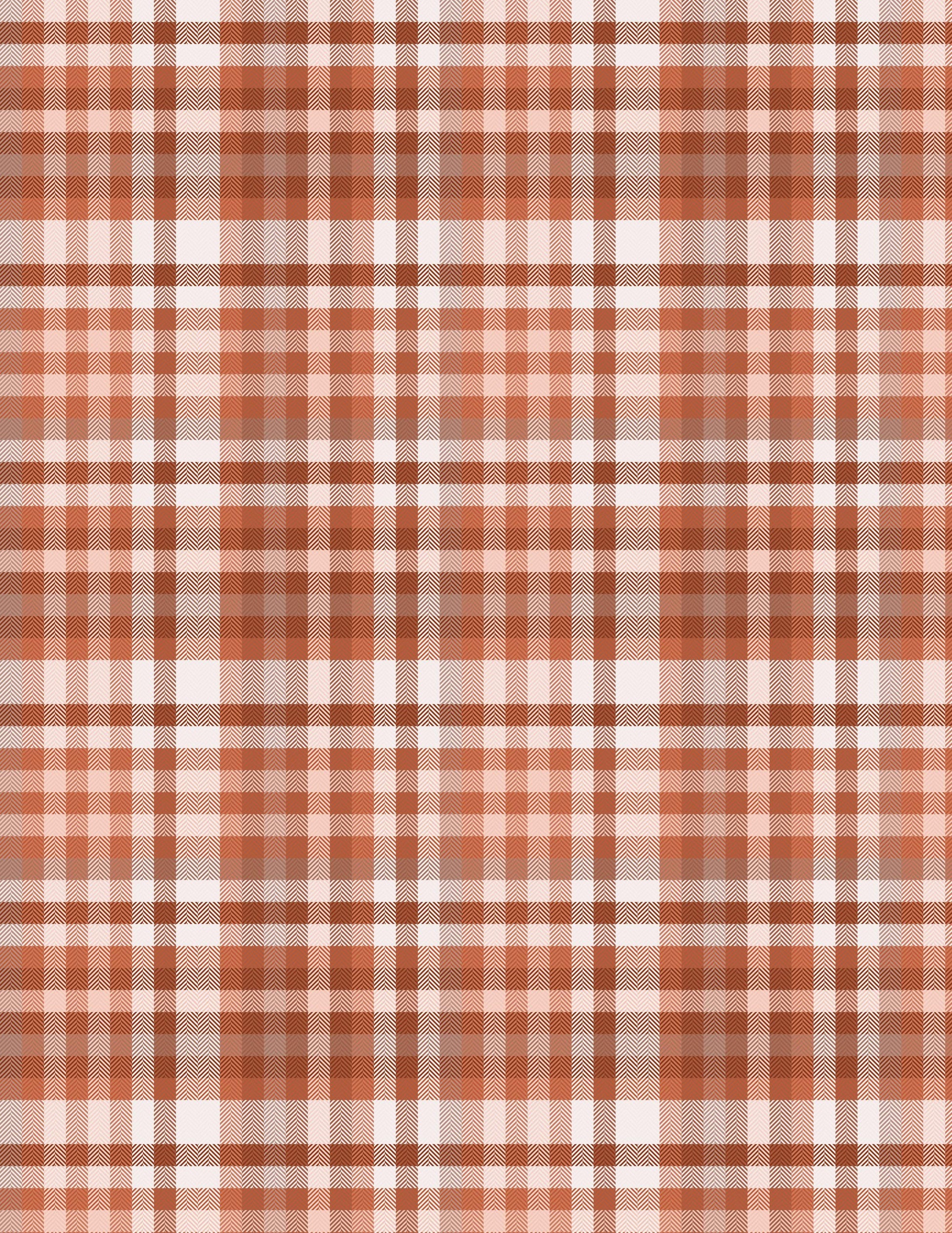 Fall Plaid Print / Transfer Sheets / Clay Transfer Sheets