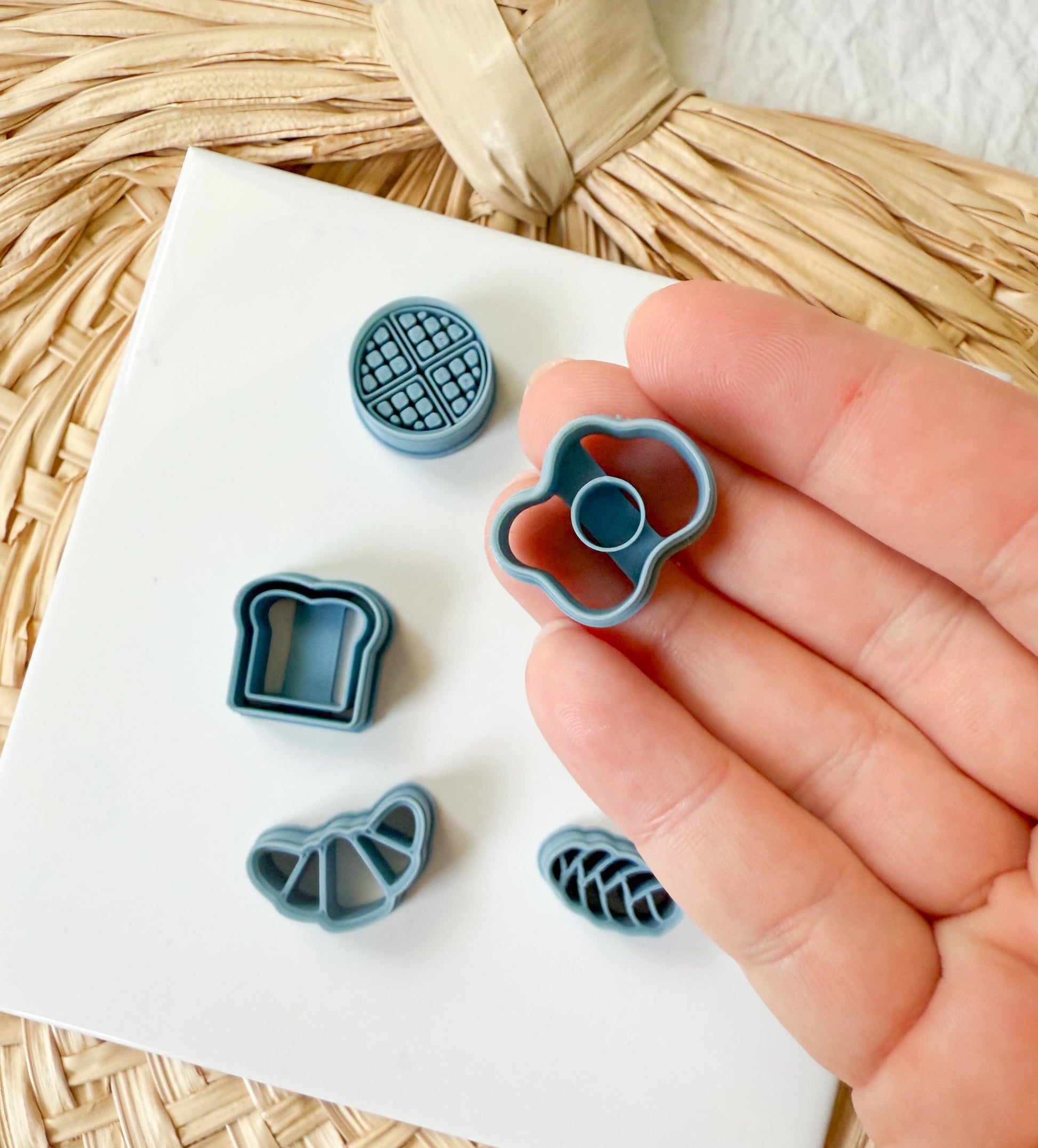 Breakfast Foods Clay Cutter /Clay Cutters / Bacon and Eggs / Croissant